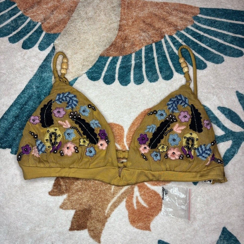 Free People Calla Floral Embroidered Bralette - Picture 4 of 5